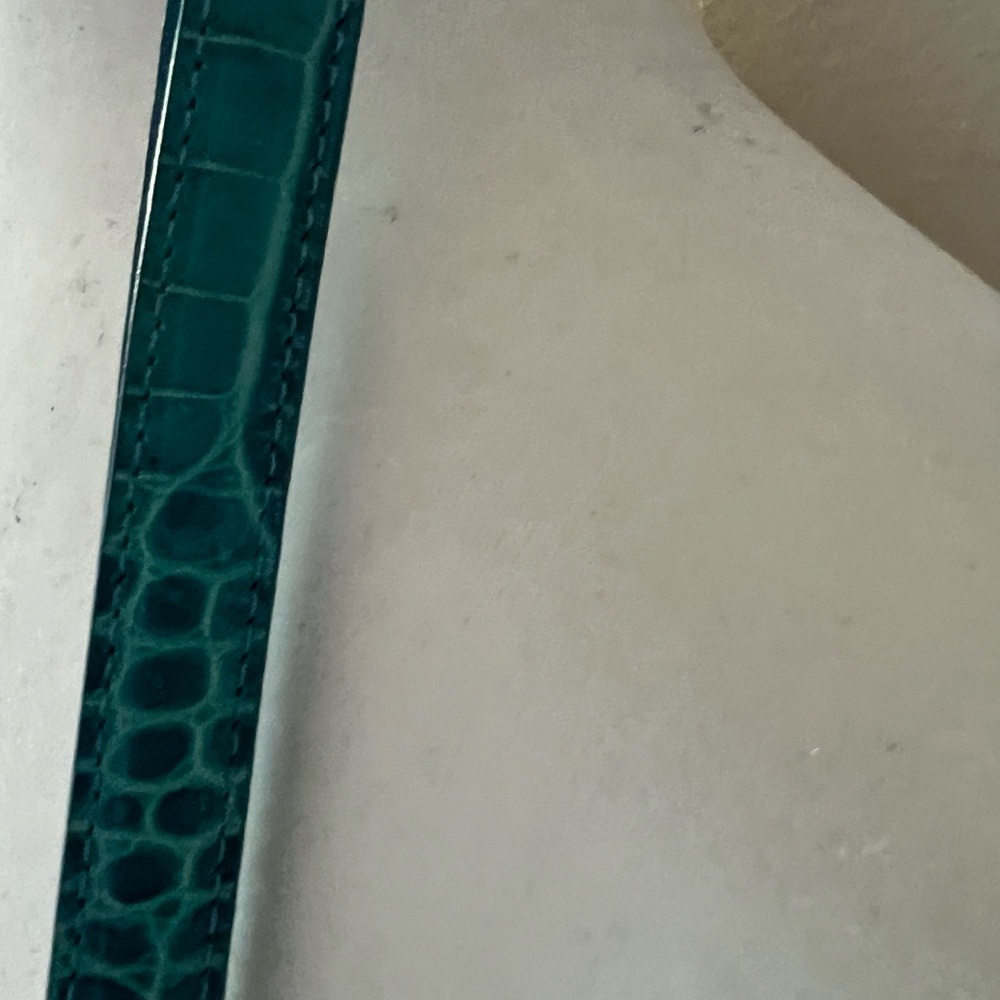 Brighton Teal Crossbody Bag with Heart Buckle Accents - Picture 12 of 14